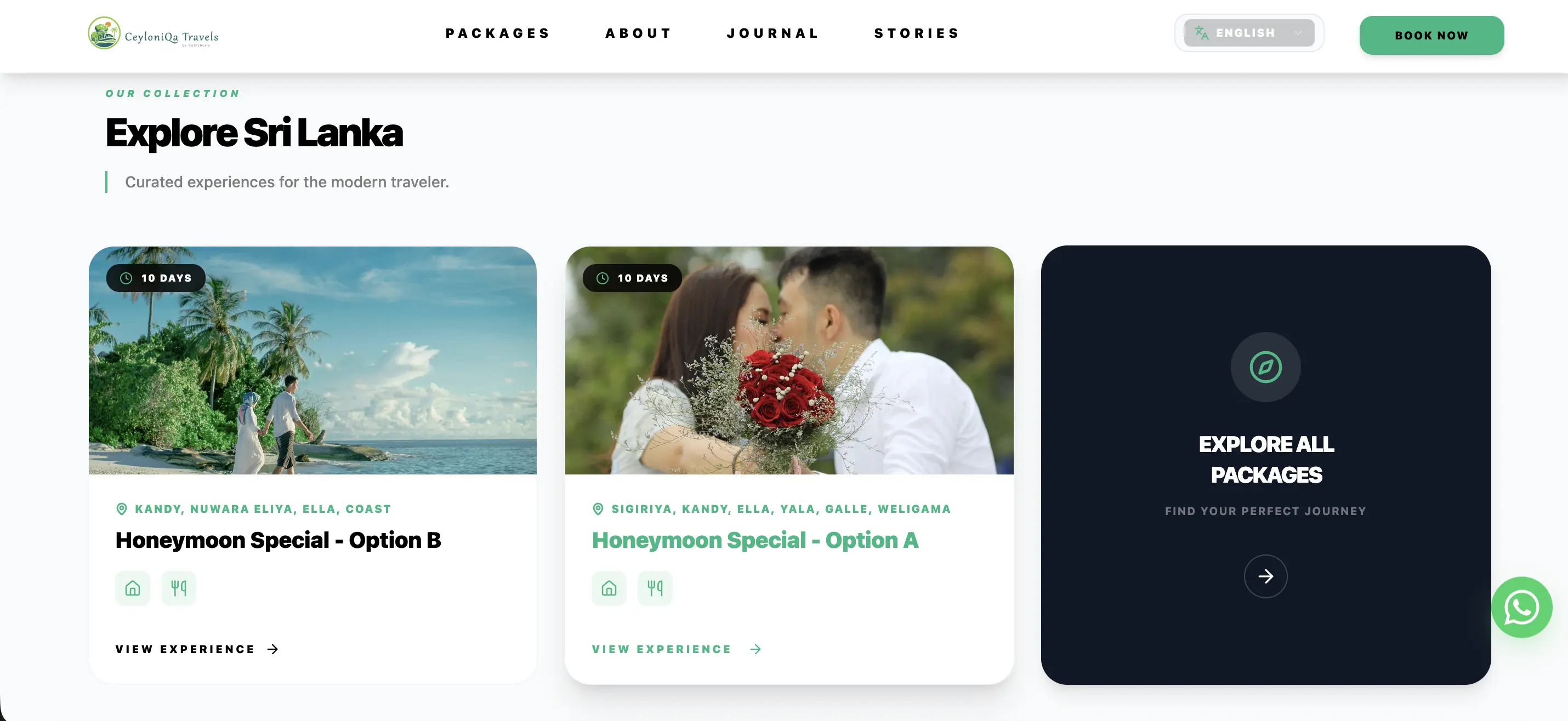 Ceyloniqa website screenshot